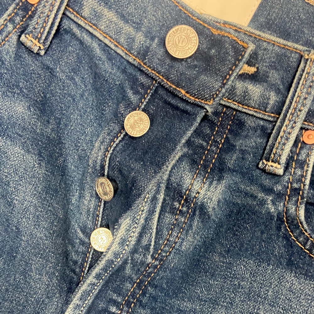 MOTHER High Rise Blue Jeans - Picture 4 of 7
